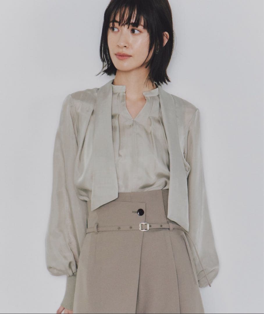 united tokyo キュプラタックブラウス｜ウォッシャブル/オケージョン UNITED TOKYO（ユナイテッドトウキョウ） ブラウス シャツ キュプラ