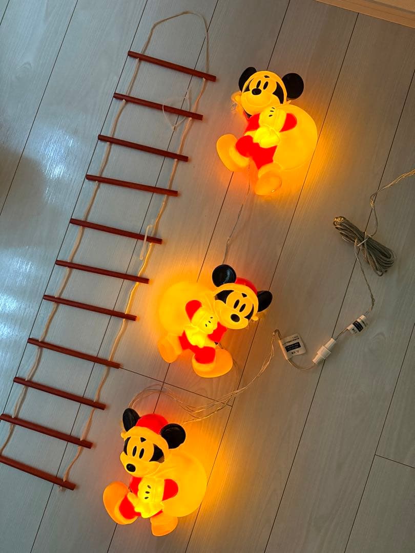 ディズニー、ミッキーサンタさん、LED、3Pはしご