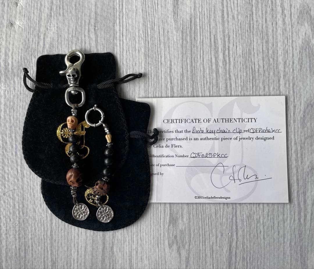 ジョニーデップ 愛用　セリーデフレール　パイレーツキーチェーン セリーデフレール Celia de Flers | パイレーツ キーチェーン (Skull