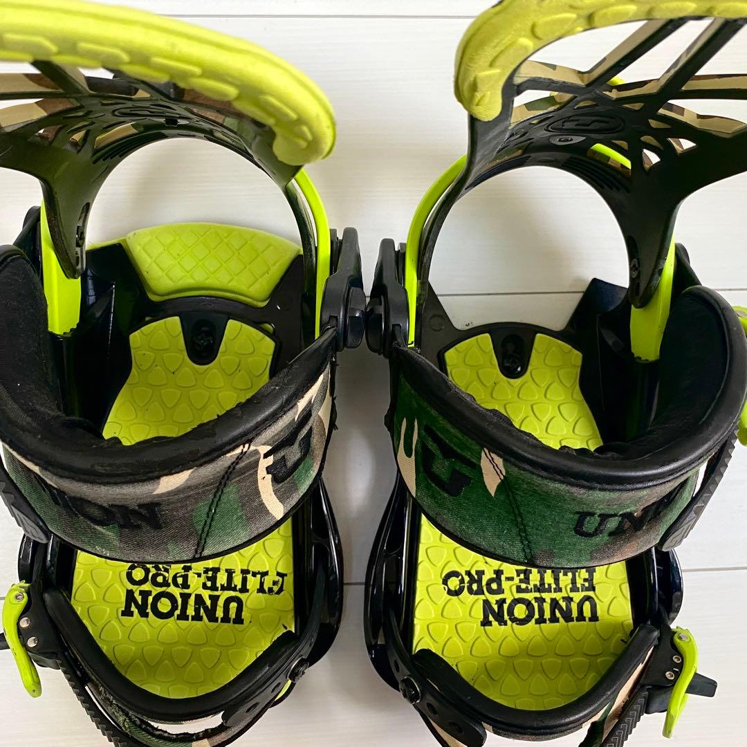 UNION スノーボード ビンディング フライトプロ カモフラ柄 迷彩柄