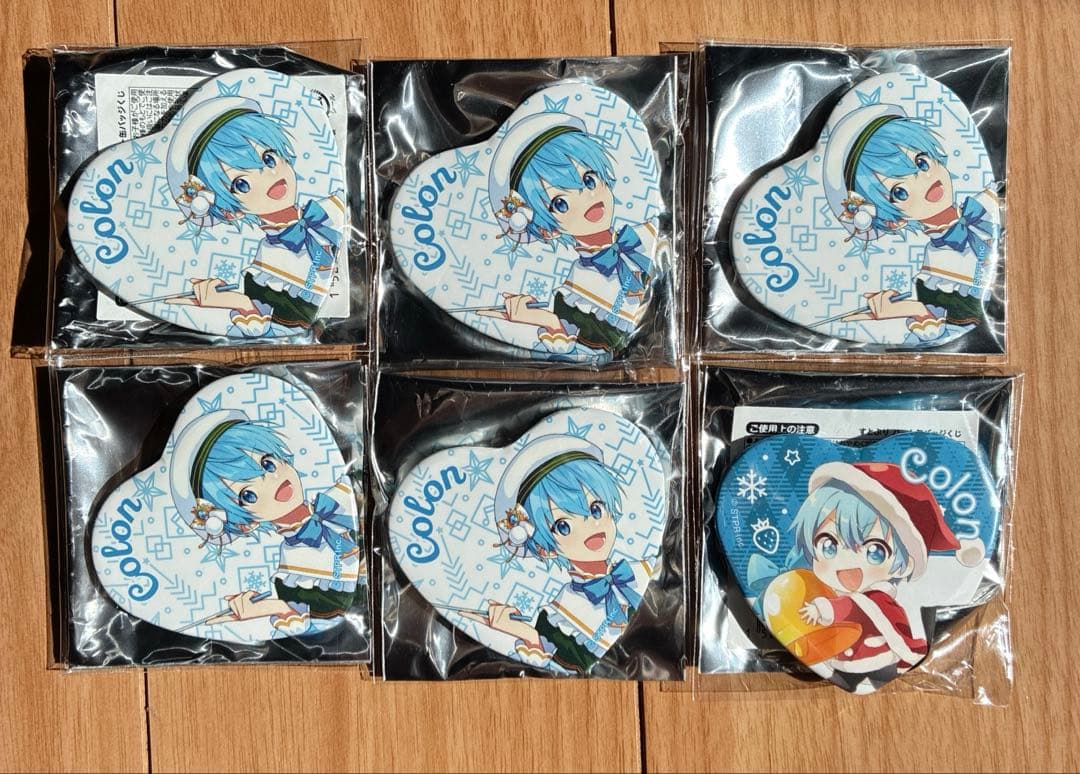 すとぷり ころんくん 2023 winter ver ハート缶バッジ 6個セット