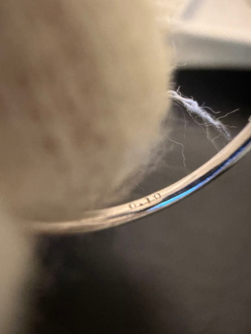 ダイヤモンドリング　0.1ct K10WG ホワイトゴールド　11号