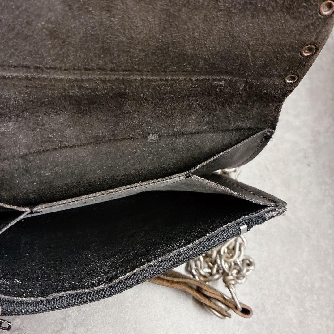 希少 Harley-Davidson レザーウォレット チェーン付き