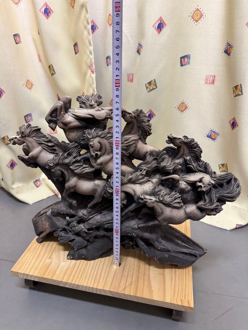 九頭馬 置物 オブジェ 縁起物 金運 レトロ アンティーク ヴィンテージ