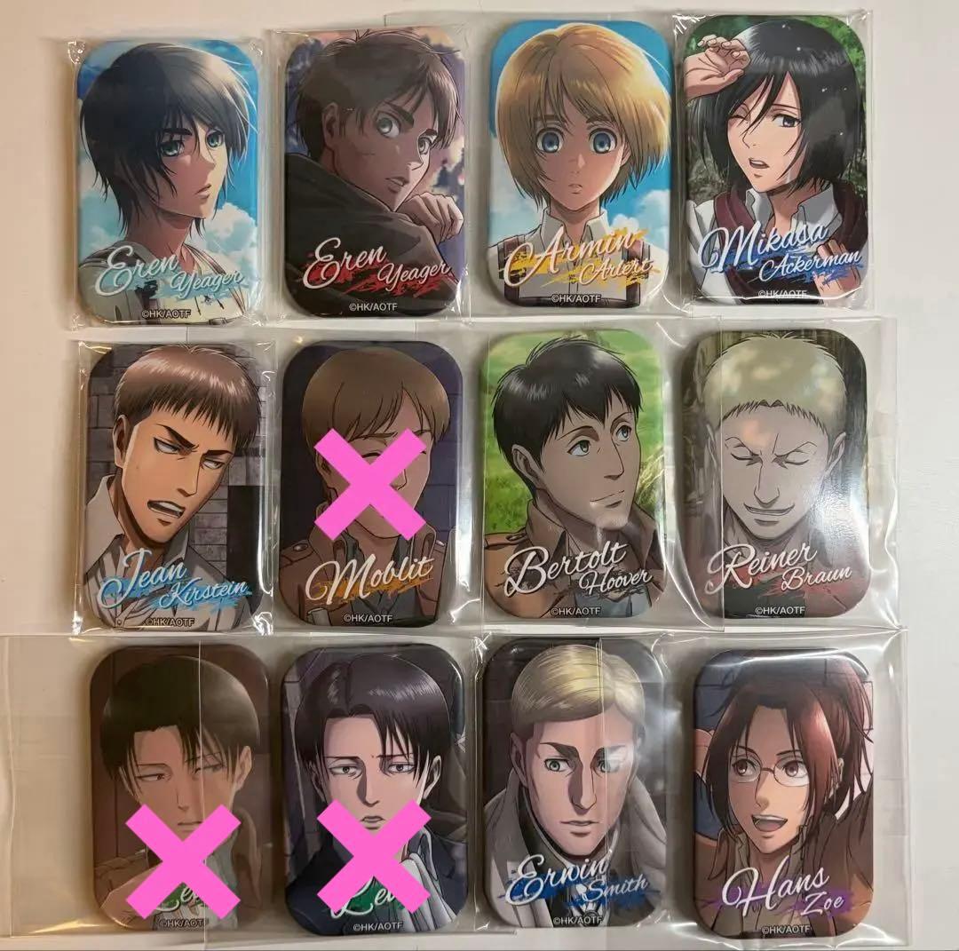 進撃の巨人 まるかく缶バッジ 海 11個 Anique Shop JAPAN