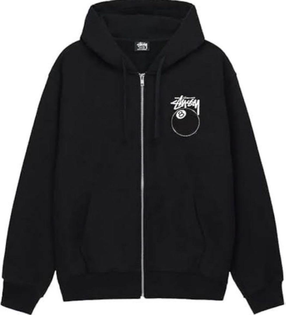 Stussy ブラック 8ボールパーカー フーディー Stussy 8 Ball Pigment Dyed Zip Hoodie Black, 100% Authentic | eBay