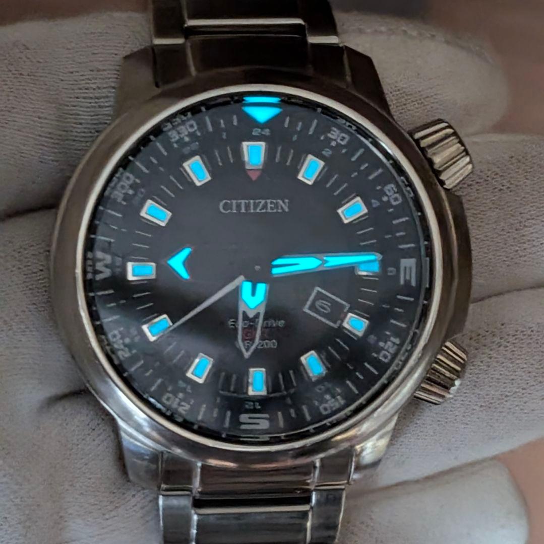 CITIZEN シチズン GMT搭載モデル メンズ腕時計 稼働品 B877 - メルカリ
