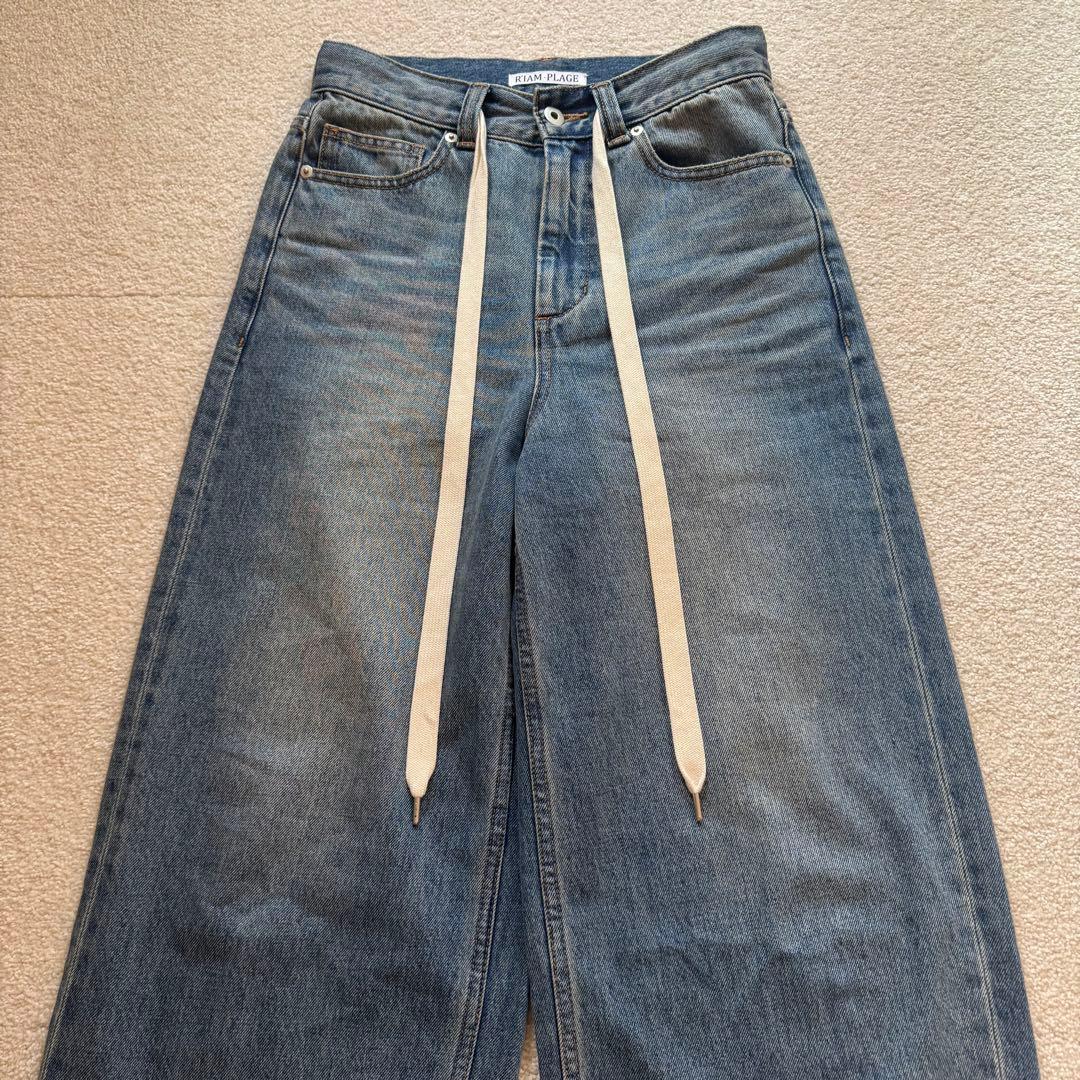 Plage R'IAM SUPER LOOSE デニム 34 サックスブルー - メルカリ