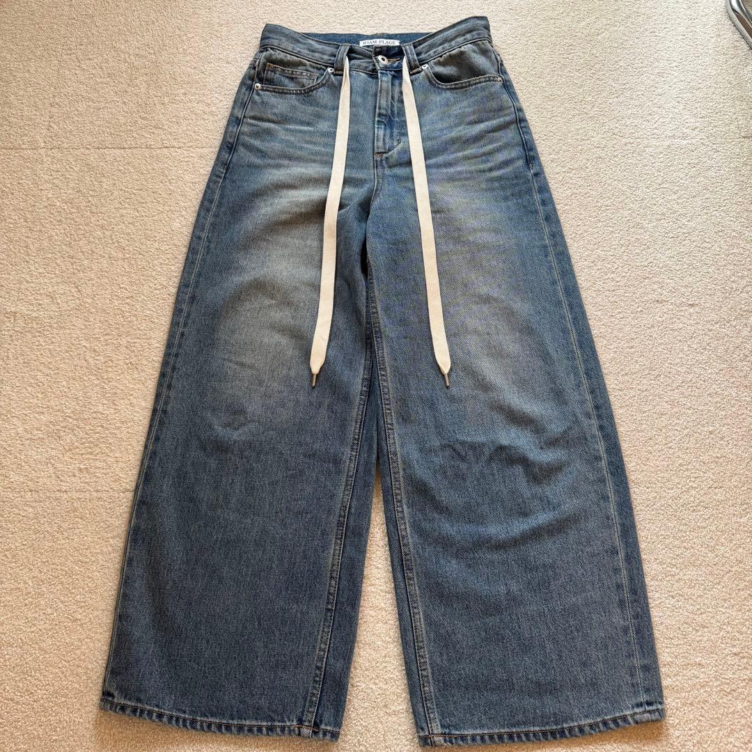 Plage R'IAM SUPER LOOSE デニム 34 サックスブルー - メルカリ