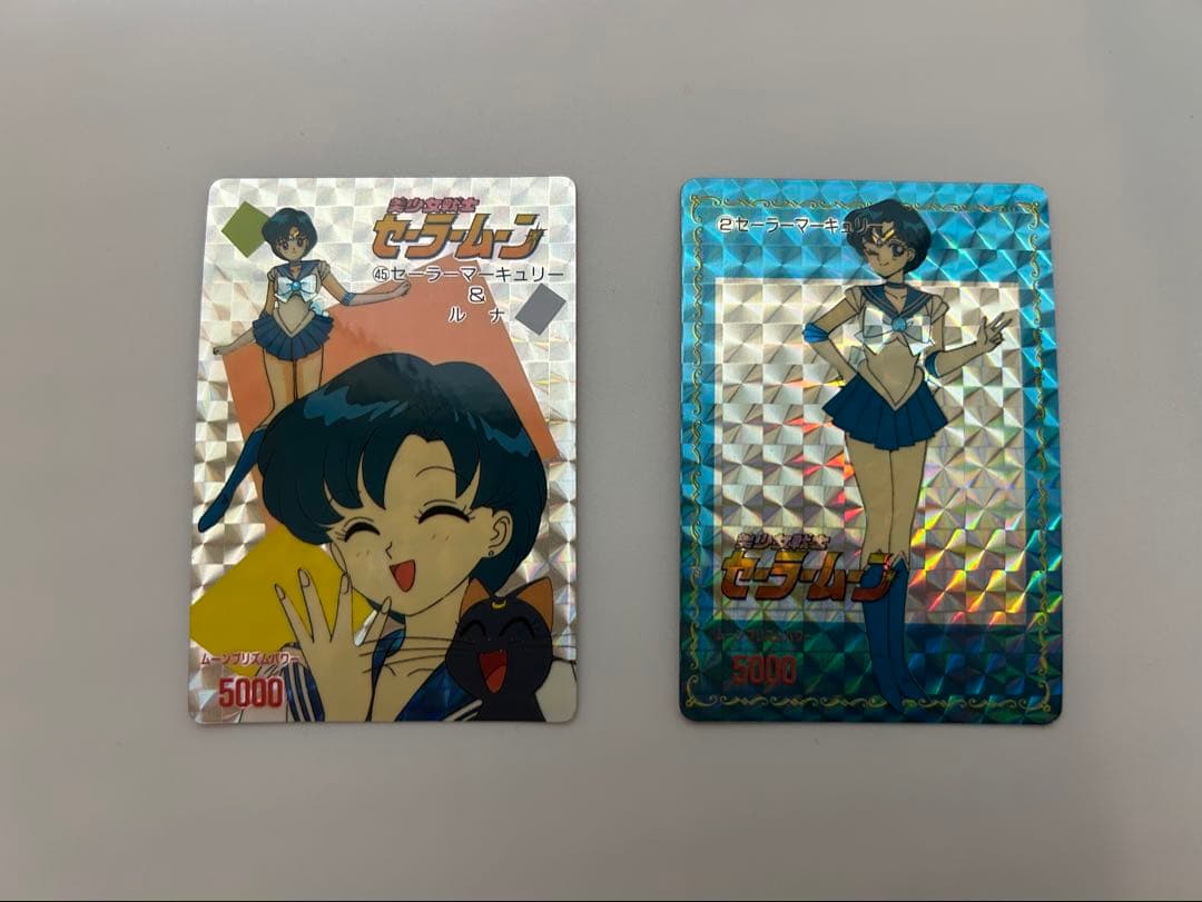 美品2枚セーラームーン キラカードセーラーマーキュリー 当時物アマダ PPカード