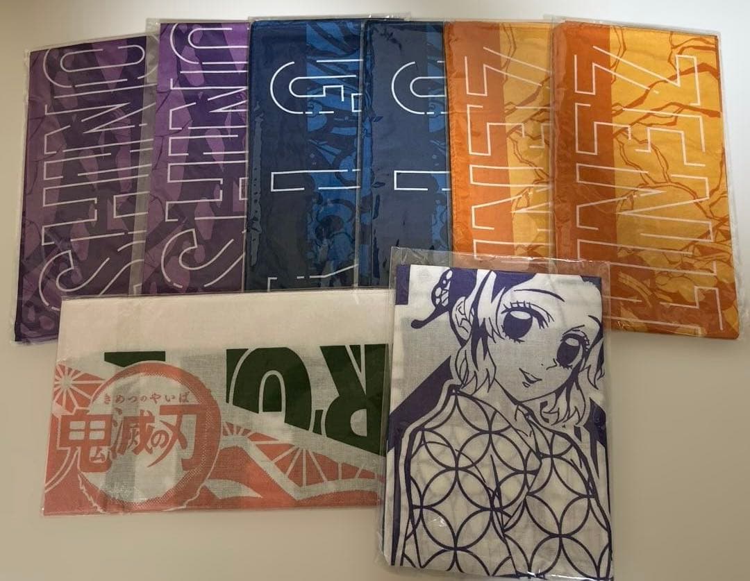 鬼滅の刃 ハンカチ 手ぬぐい まとめ売り 冨岡義勇 胡蝶しのぶ 我妻善逸 その他