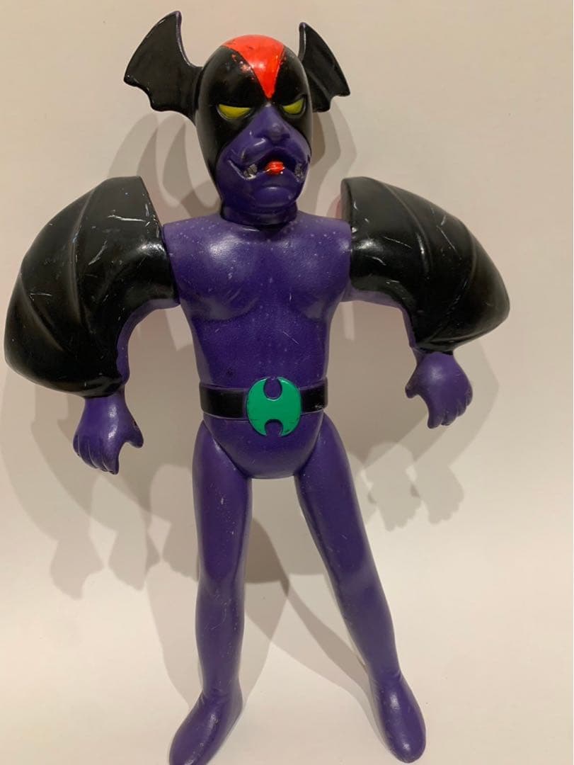 3.4.5日限定お値下げ‼️月光仮面 コウモリ男 宣弘社 紫 フィギュア