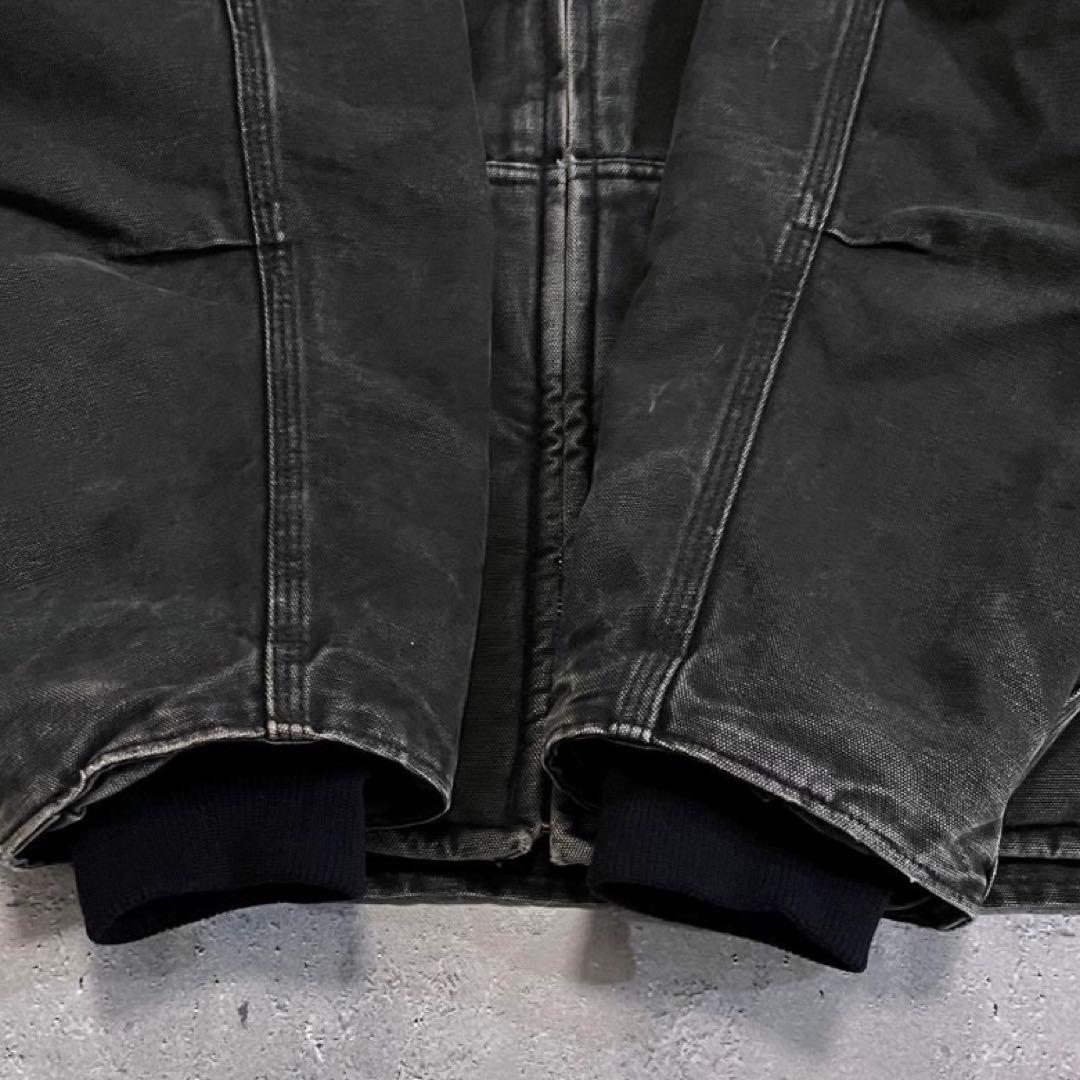 カーハート】裏ボア スタンドカラー ダックジャケット 革タグ ビッグ