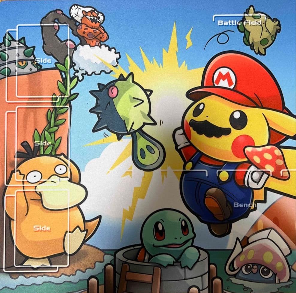 白胡麻様専用 ポケモンラバープレイマット マリオピカチュウ - メルカリ