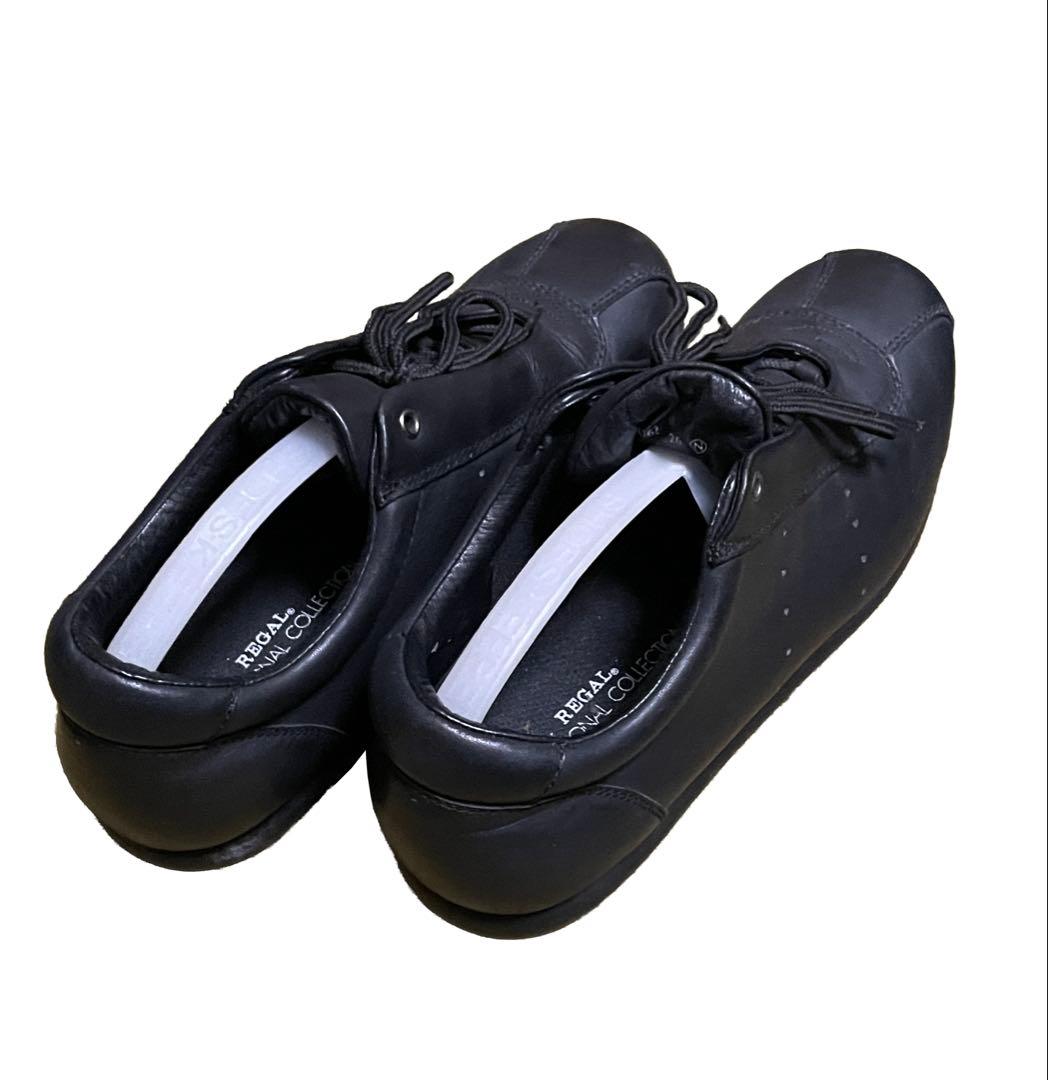 REGAL リーガル ブラック スニーカー レザー 革 26cm - メルカリ