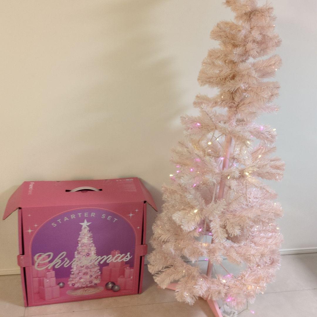 b*y様 フランフラン　ピンククリスマスツリー150㌢ Francfranc クリスマスツリー スターターセット 150cm フランフラン