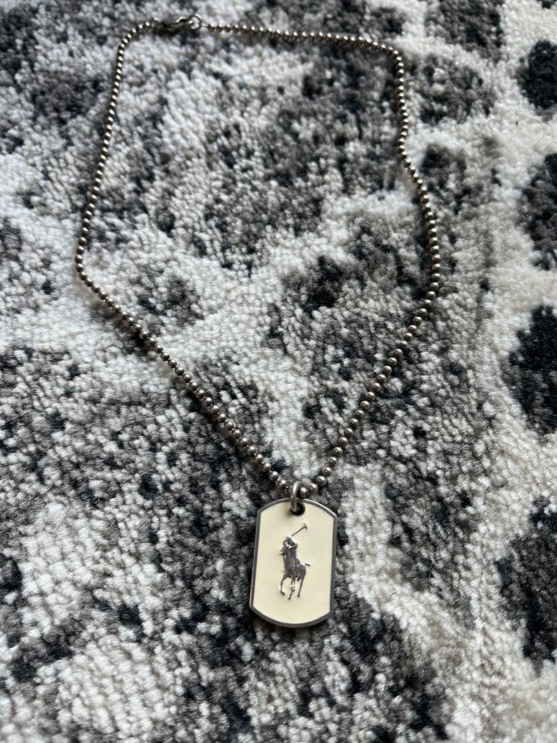 ポロ・ラルフ・ローレン プレートネックレス
