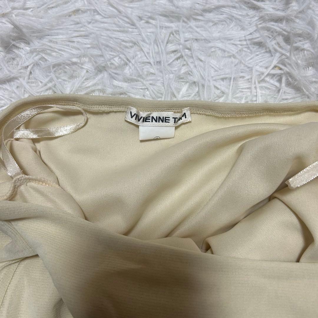 VIVIENNE TAM 花刺繍 シアートップス チャイナ風 長袖 セットアップ