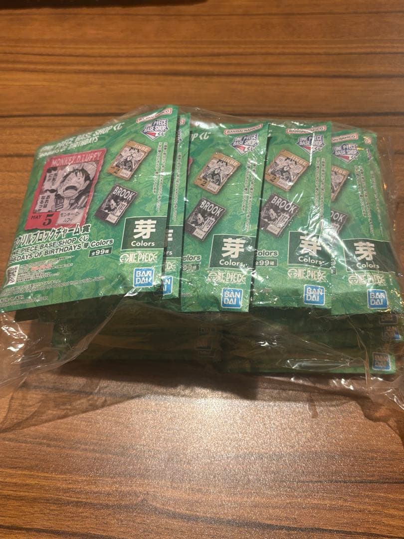 ONE PIECE BASESHOPくじ アクリルブロック 4〜6月 芽 15個 ワンピース ベースショップ アクリルブロックチャーム 【4〜6月】芽