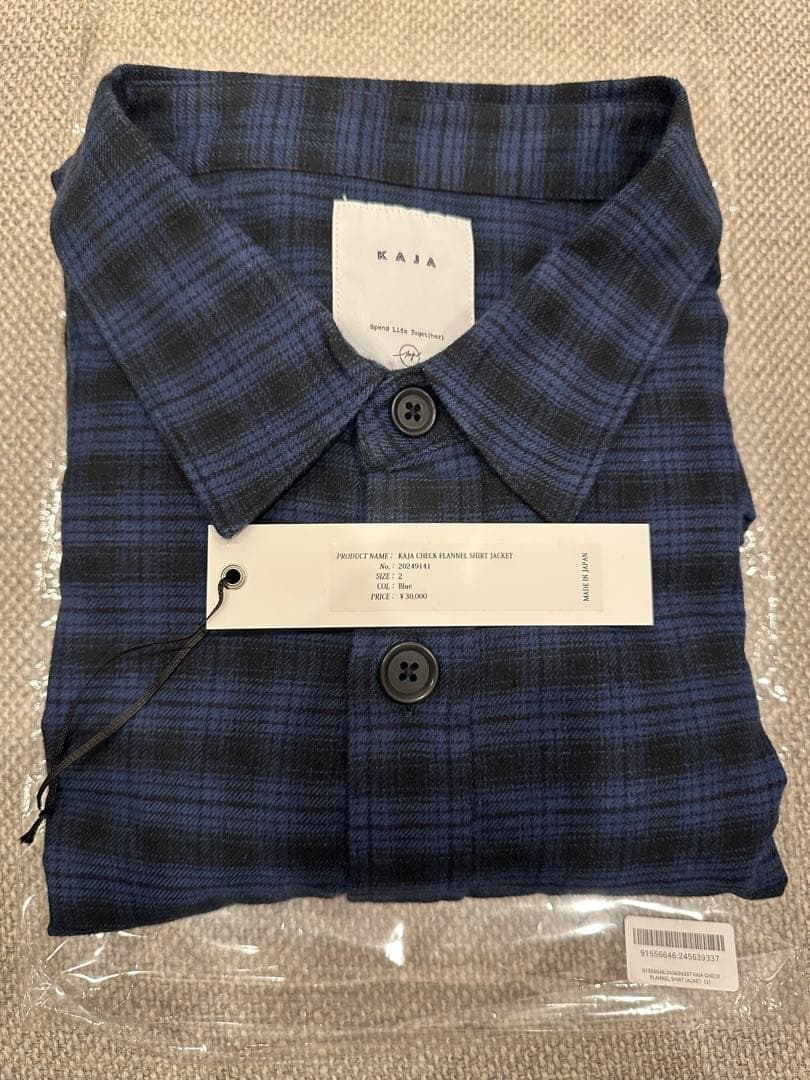 KAJA CHECK FLANNEL SHIRT JACKET 2 OVY - メルカリ