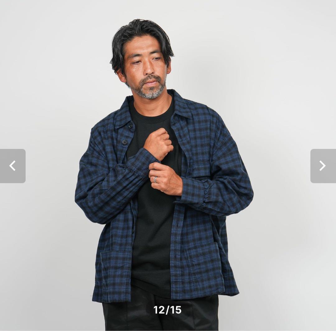 KAJA CHECK FLANNEL SHIRT JACKET 2 OVY - メルカリ
