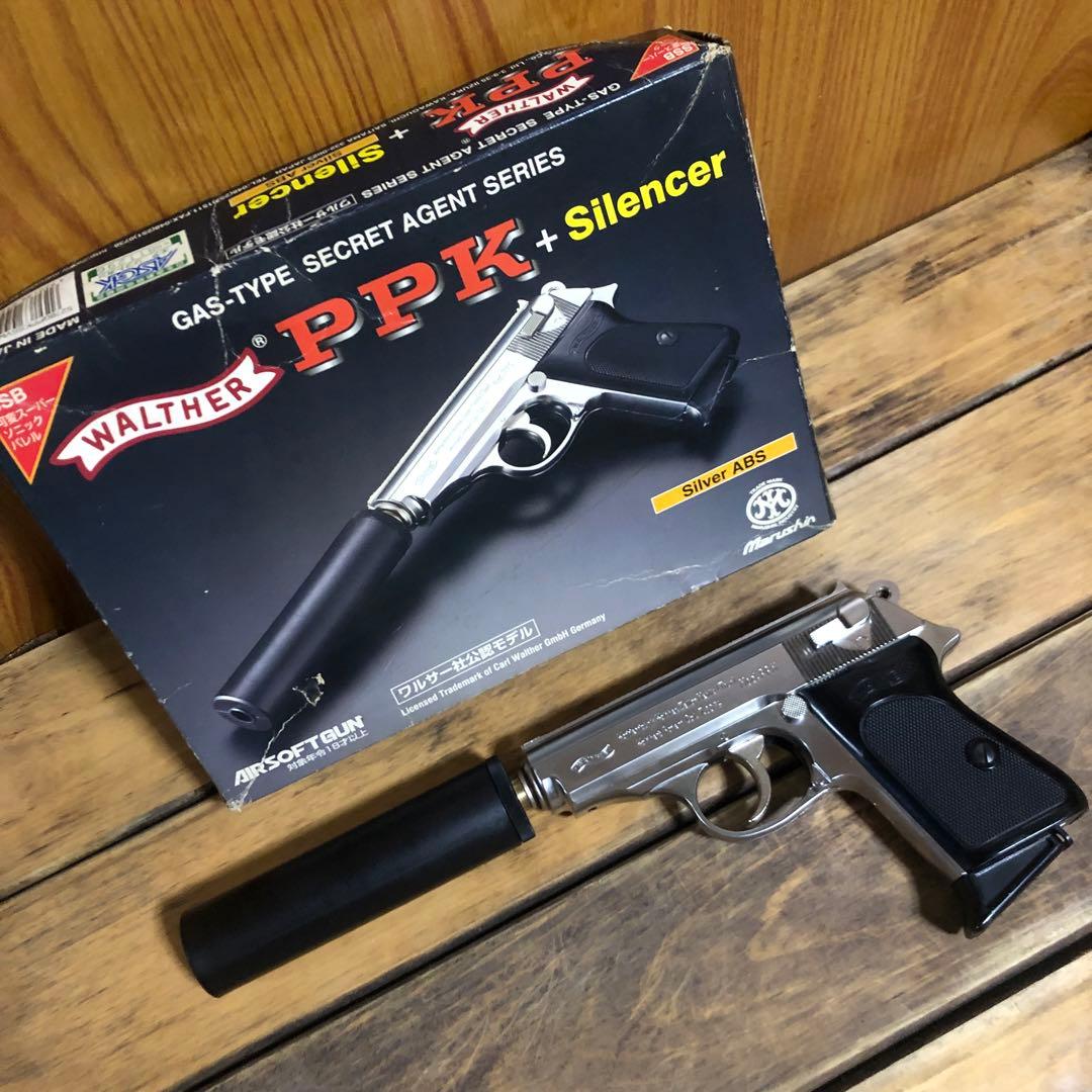 マルシン ワルサーPPK + サイレンサー ガスガン - メルカリ