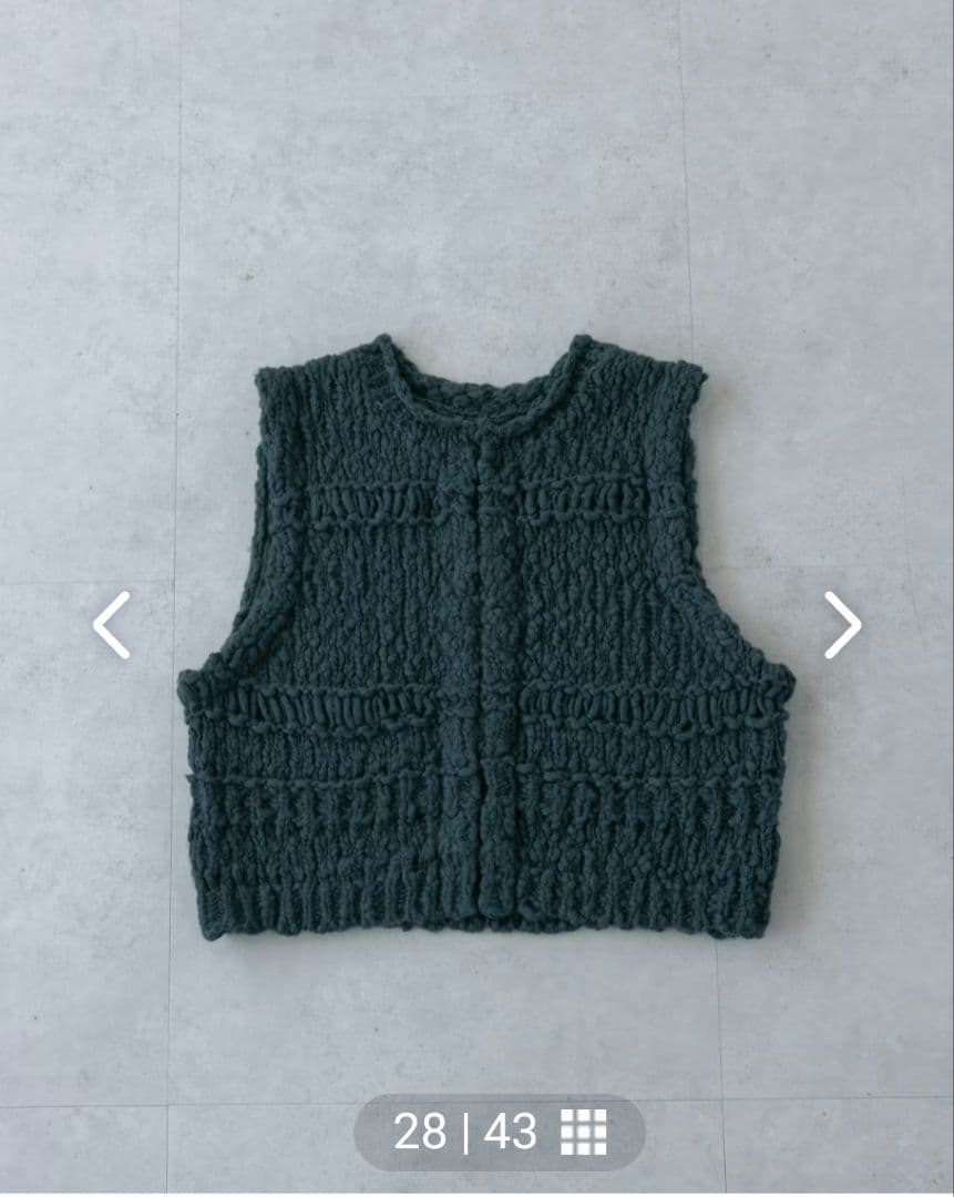 北欧、暮らしの道具店 ウール混のチャンキーニットベスト - メルカリ