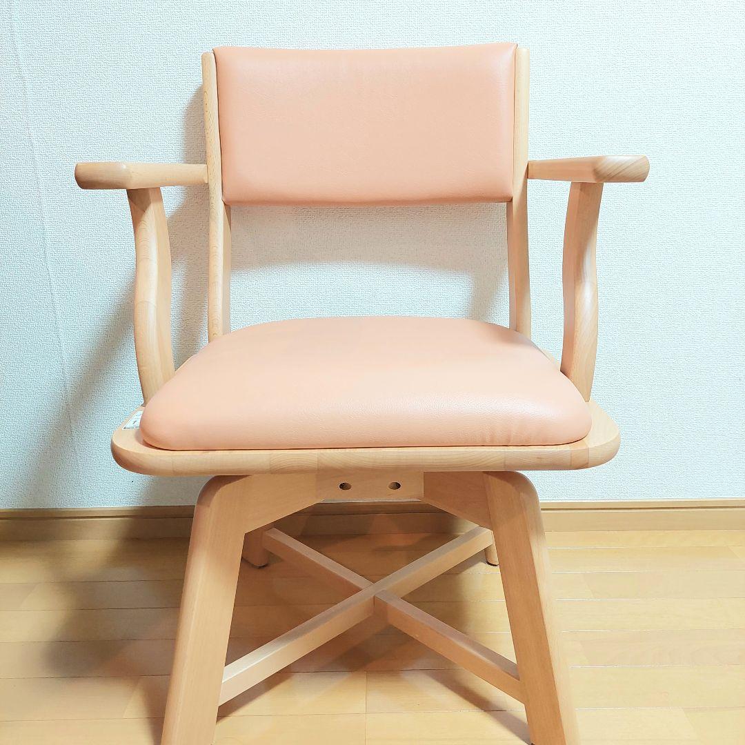 【極美品】ピジョン ハビナース ミルターン ML-21回転式食卓いす 医療介護 ピジョン ハビナース ミールチェア ML11／杖置きがついた食卓いす