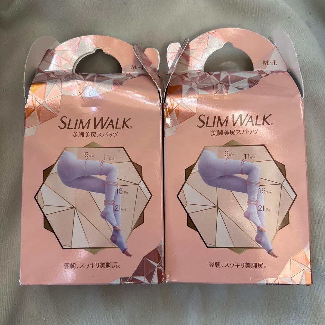 着圧スパッツ スリムウォーク 美脚 美尻 スパッツ M-L ラベンダー