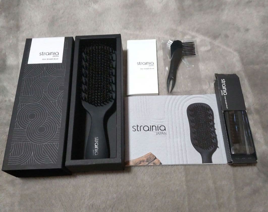 strania ケアストレートブラシ + ポイントストレートブラシセット 美品 ケアストレートブラシ＋ポイントストレートブラシ セット strainia
