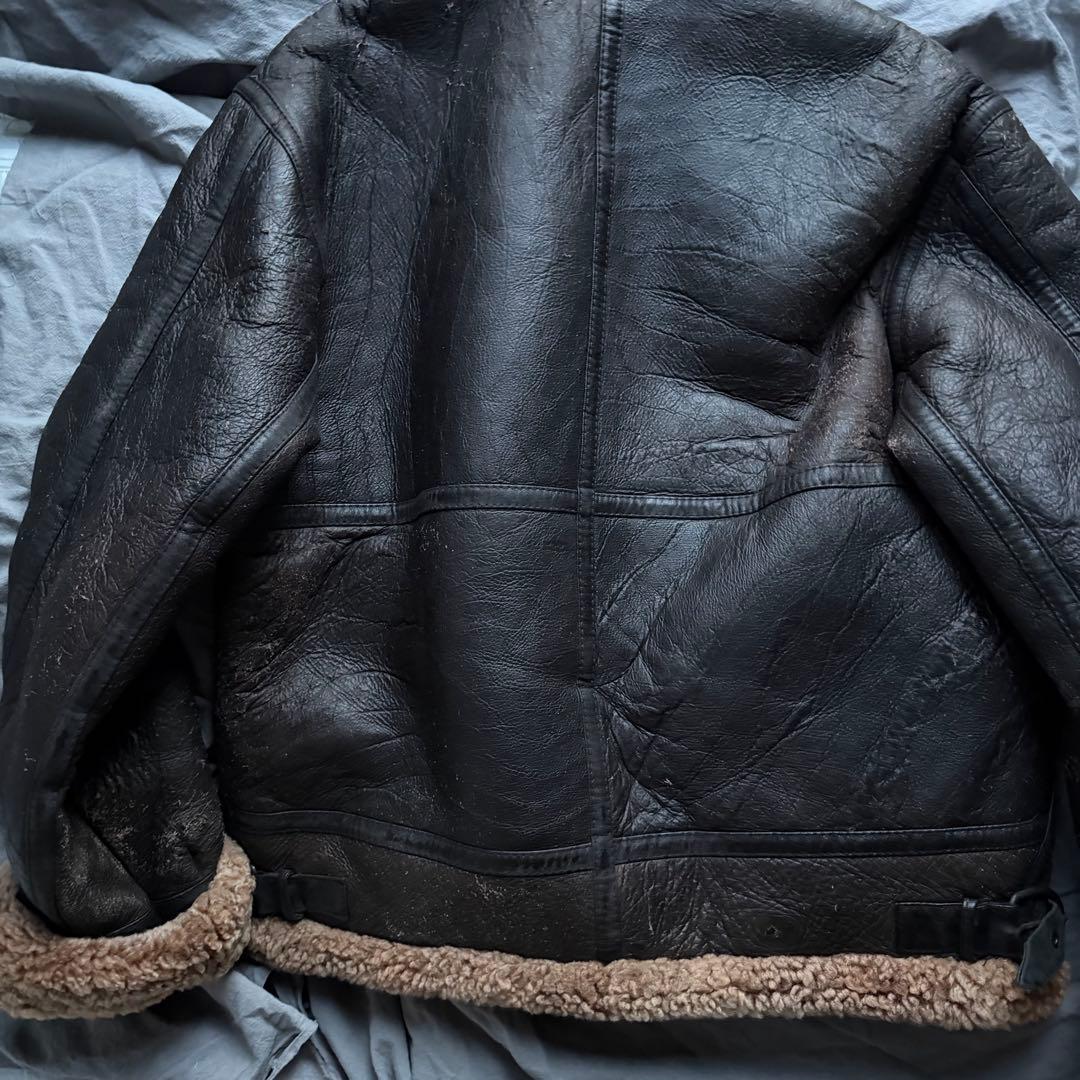 STUSSY ステューシー B-3 ラムスキン ムートン ブルゾン ジャケット