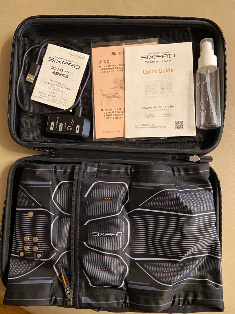 【美品】 SIXPAD シックスパッド パワースーツコアベルト M ブラック