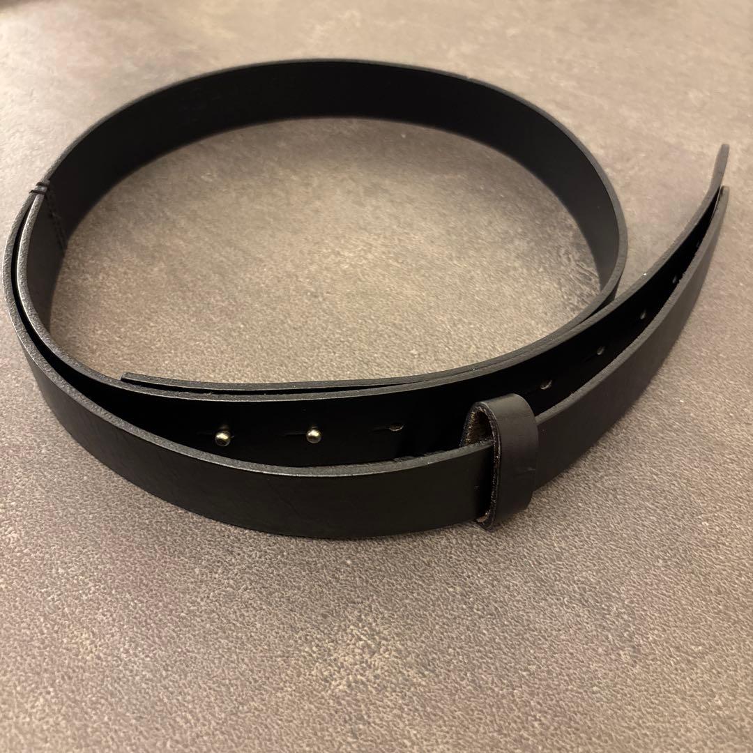 【美品】Maison Martin Margiela ブラックベルト 80