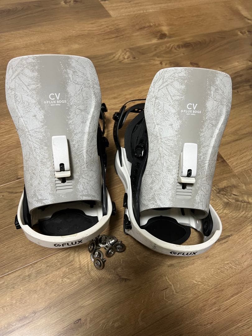 FLUX CV Sサイズ　スノーボードビンディング ホワイト/グレー