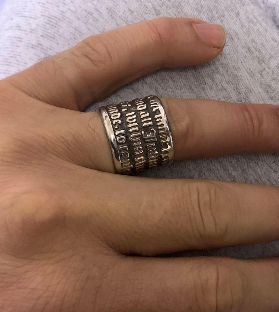 VASS LUDACER 幅広のスターリングシルバーリング