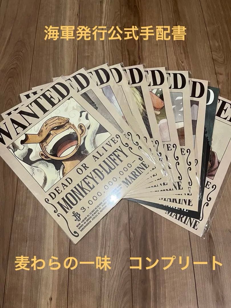 新品 未開封】 ONE PIECE手配書 ポスター A3 麦わらの一味 10人 - メルカリ
