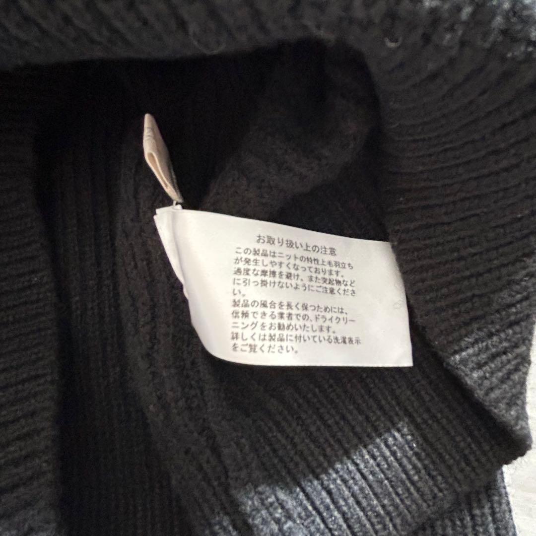 美品♡【Cygne】タートルニット コクーンスリーブ Rene ブラック 黒