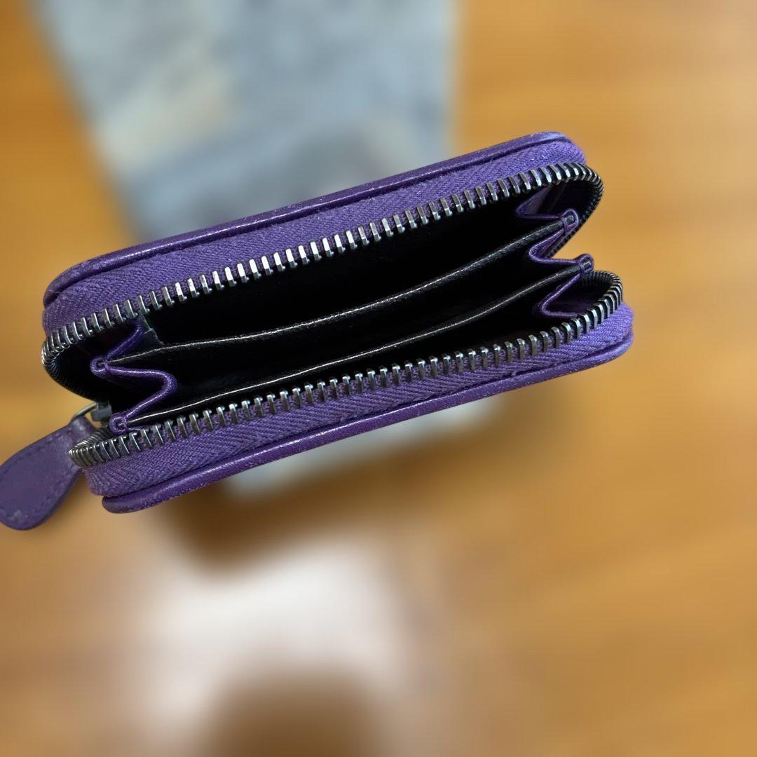 ボッテガ・ヴェネタ 編み込みコインケース パープル - メルカリ