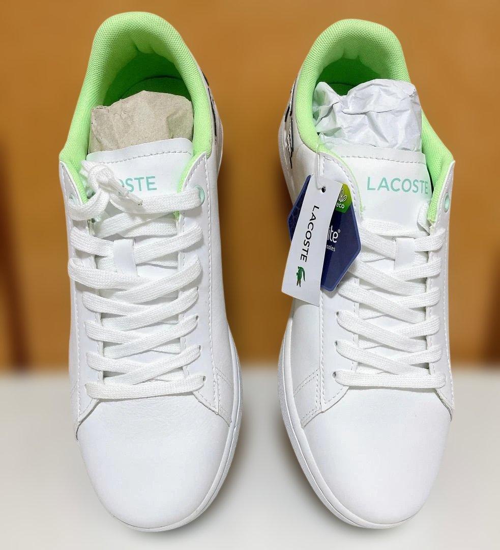 LACOSTE ラコステ カーナビー エヴォ スニーカー ホワイト/グリーン