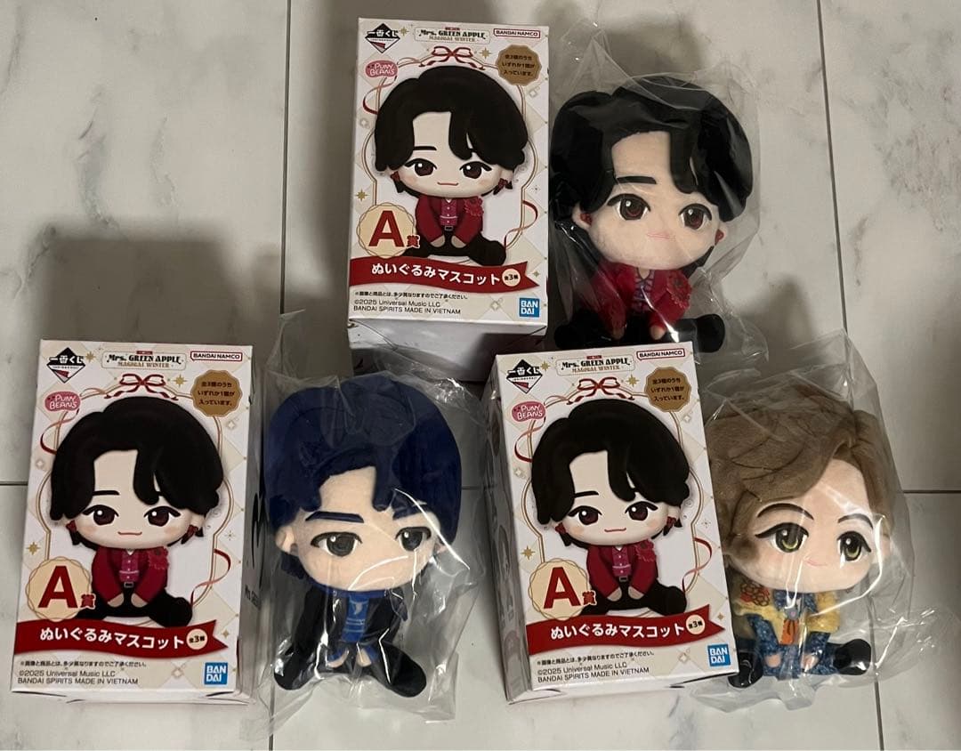 一番くじ　Mrs. GREEN APPLE A賞3種