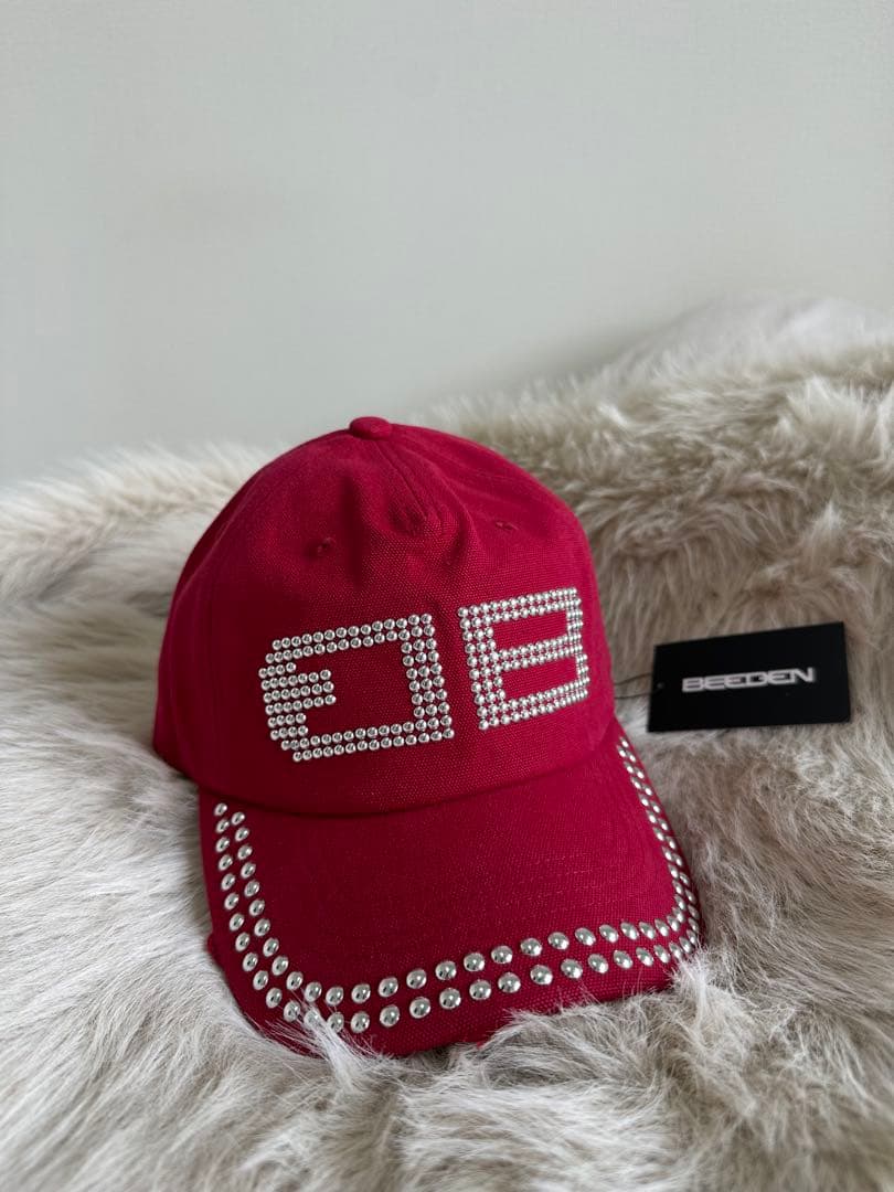 BEEDEN BD STUDS DAMAGE CAP レッド