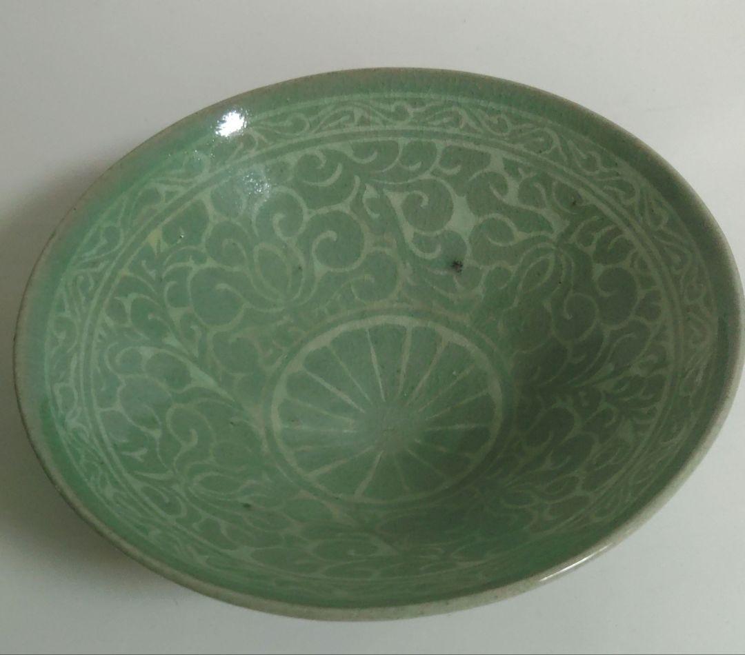 高麗青磁 人間国宝 柳 海剛 韓国人間文化財 象嵌彫文 茶碗 - メルカリ