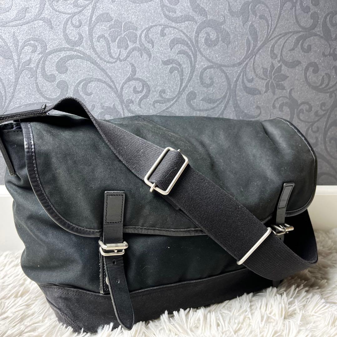 【美品✨】マーガレットハウエル ポーター コラボ メッセンジャーバッグ 黒