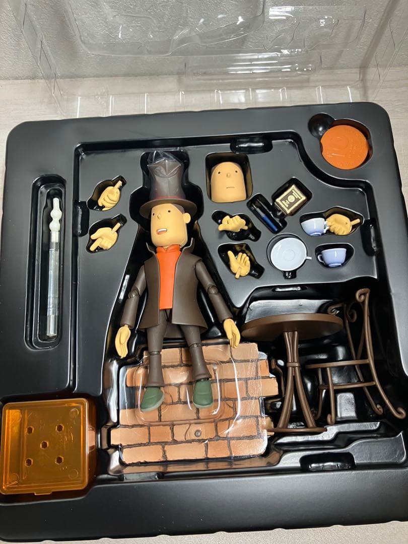 リボルテックヤマグチ No.086 レイトン教授 開封済 海洋堂