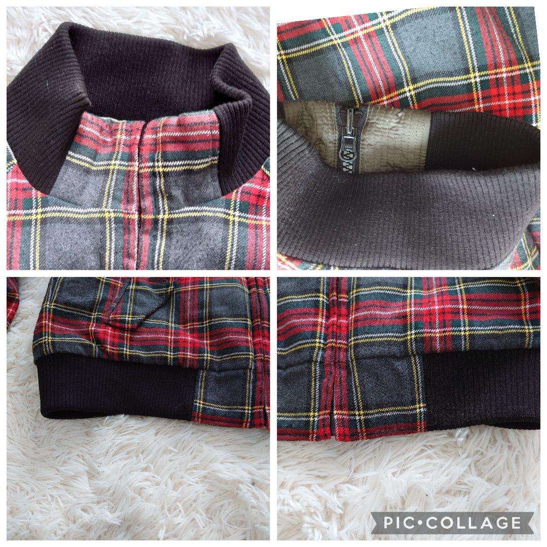 フレッドペリー キルティング 中綿 ジャケット リバーシブル チェック