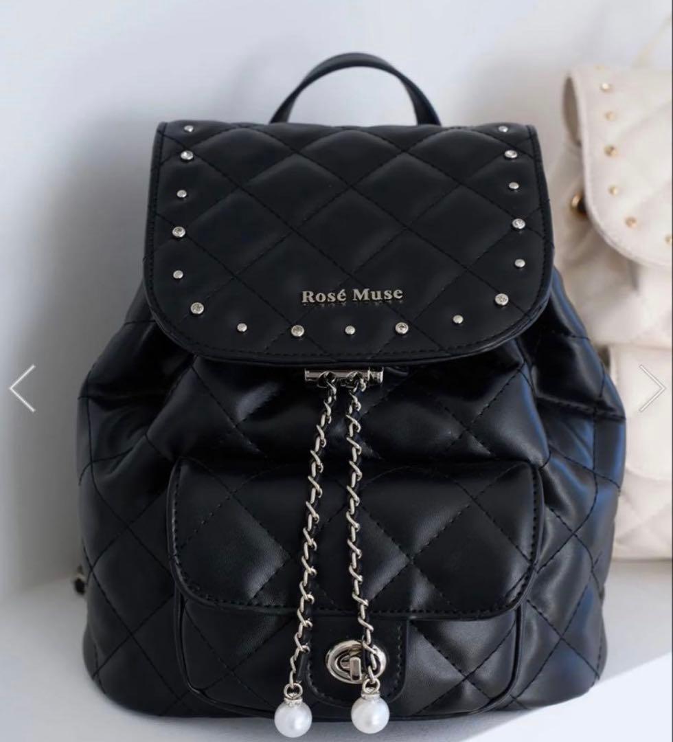 ロゼミューズ 大谷映美里 Quilting bijou backpackブラック ロゼミューズ 大谷映美里 Quilting bijou backpackブラック - メルカリ
