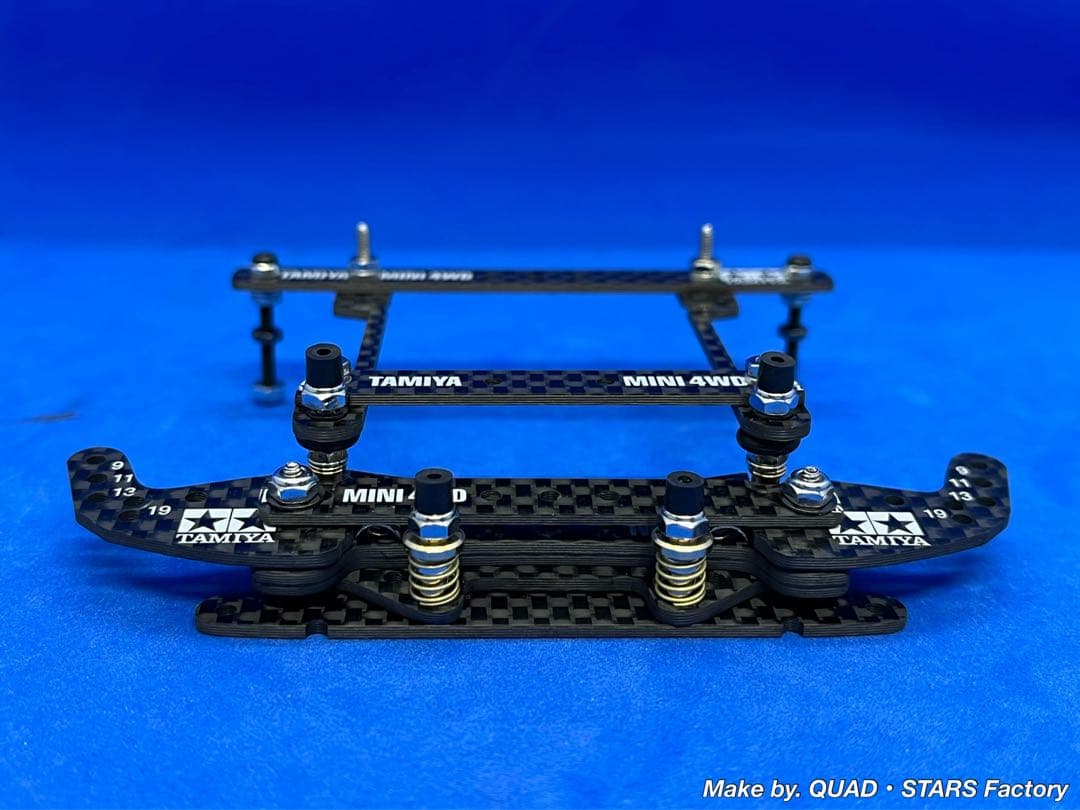 ミニ四駆・MS用】2軸ATピボット＋フロント提灯＋1軸リヤアンカー