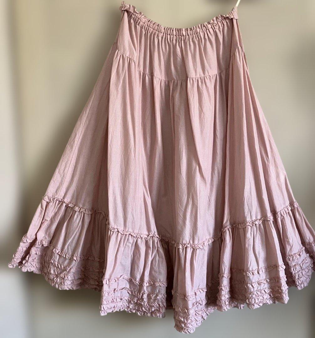 ピンクハウス ペチスカート ミディ ピコフリル 総ゴム ピンク - メルカリ