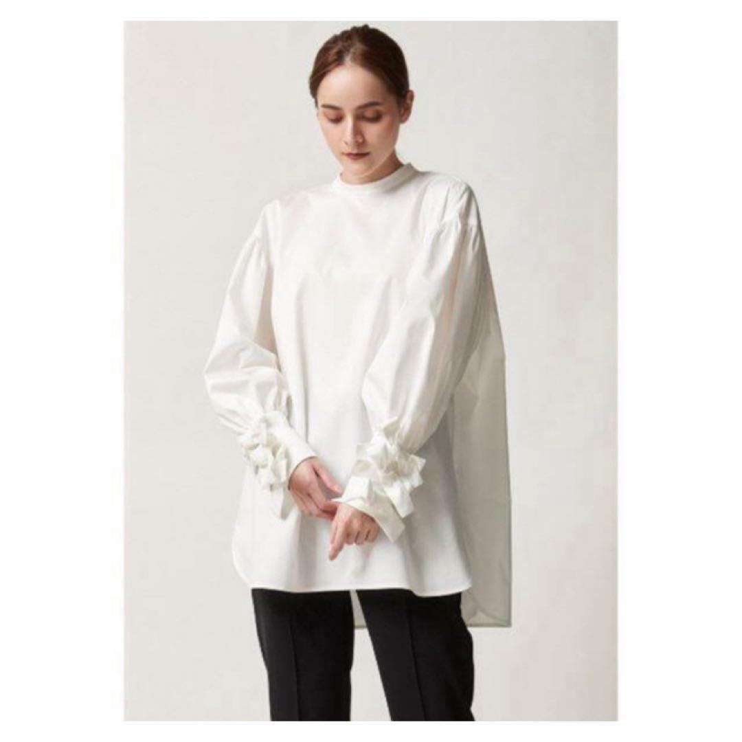 yori リボンカフスブラウス