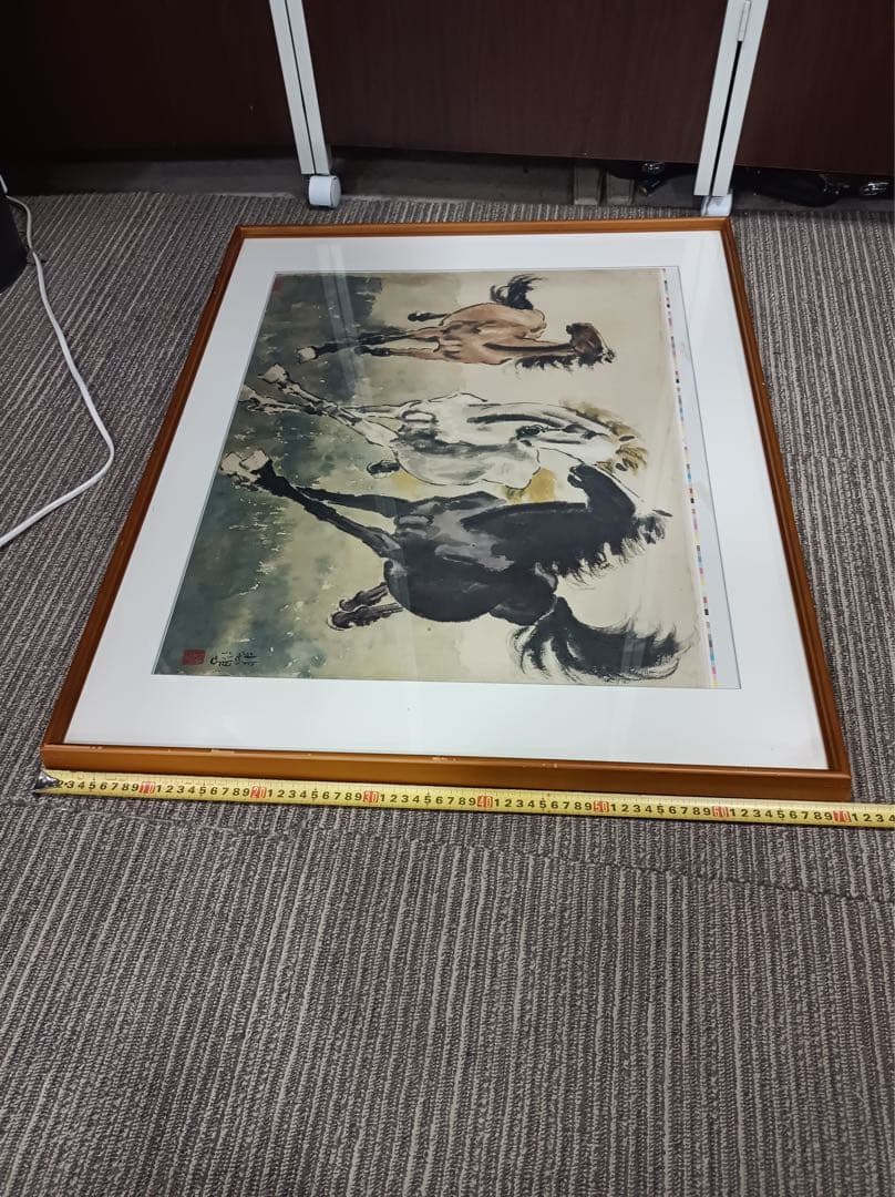 八3104【中古品】 徐悲鴻 奔馬圖 複製画 昭和六十三年十二月二十日発行